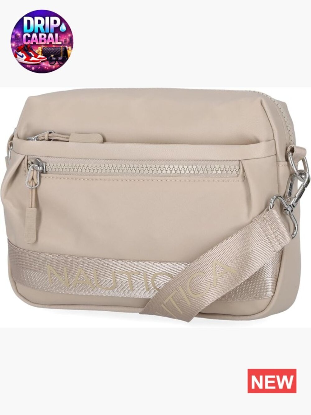 Nylon Bean Crossbody Bag Convertible to Belt Bag Adjustable Strap
